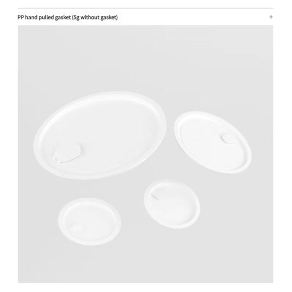 Empty Powder Jars 5G 10G 15G 30G 50G 100G 150G Cosmetic Plastic PETG Jars With Custom Lid