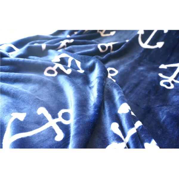 Polyester Microfiber Flannel Blanket Digital Printing For Winter / Fall Warm Gift