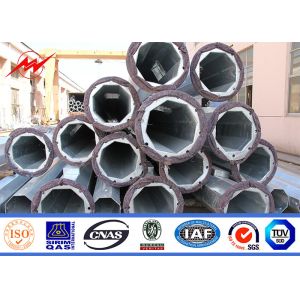 Power Transmission Line Steel Electric Galvanised Poles With Custom Design PLS