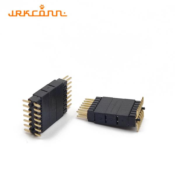 China Black Double Row Through Hole Pin Header PBT Pitch 2mm Pin Header Connectors on sale China Black Double Row Through Hole Pin Header PBT Pitch 2mm Pin Header Connectors on sale