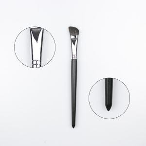 Vegan Single Makeup Brush Copper Ferrule Synthetic Bristle Hair Brush