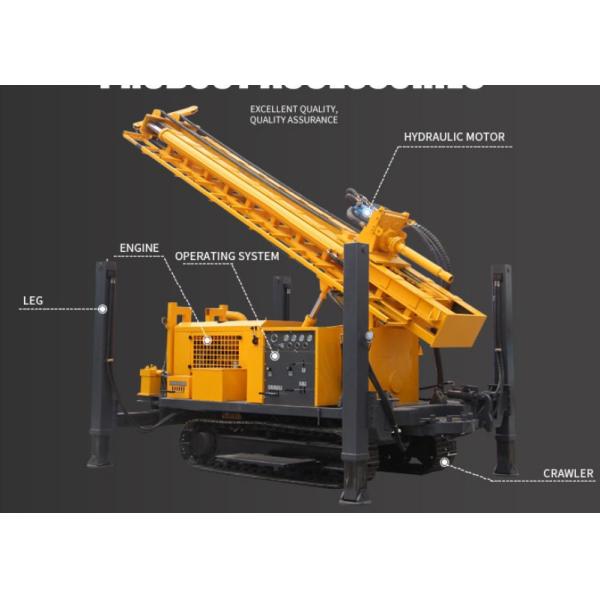 Buy 260m 300m 350m 450m Diesel Crawler Mounted Drill Rig at wholesale prices