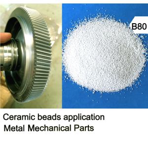 B80 Metal Surface Ceramic Blasting Media For Mechanical Parts