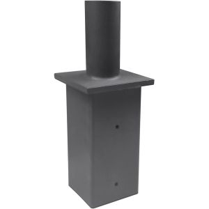 5 Inch Square Pole Tenon Adapter Light Pole Bracket Metal Fab Products