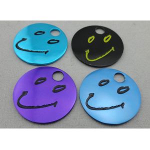 Aluminum Anodized Trolley Coin, personalised Trolley Coin Keyring with Stamped,