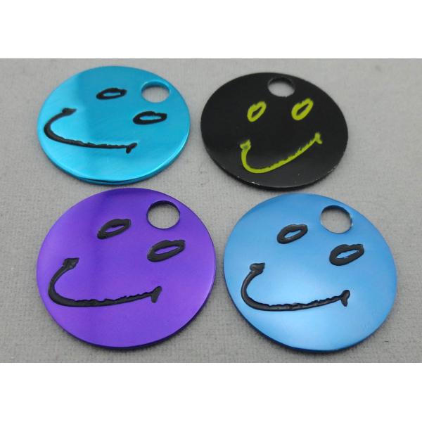 Aluminum Anodized Trolley Coin, personalised Trolley Coin Keyring with Stamped,