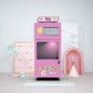 CE GPS Robot Cotton Candy Vending Machine