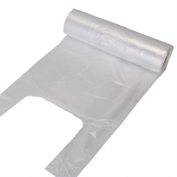 Vest Type Garbage Bag for Household Products HDPE/LDPE/LLDPE Disposable Black Plastic Bag