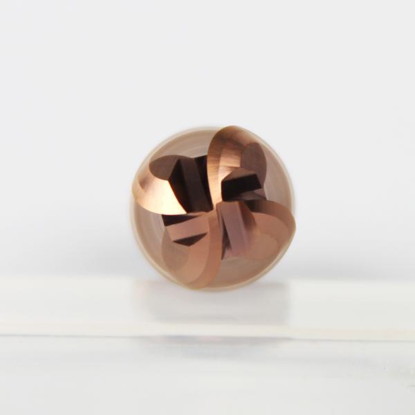 1 - 20 Mm Dia Carbide Ball End Mill / Ball Nose Cutter For Processing Alloy