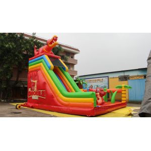 Funny Inflatable Crocodile Bouncy Castle For Kids Amusement Park