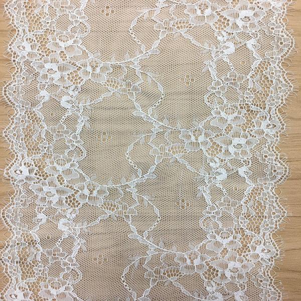 20 cm Underwear Strench Lace Border Eyelash lace edge with ivory black color in stock