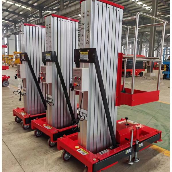 9 Meter Hydraulic Scissor Lift Platforms Aerial Lift Single Mast Electric Lift Table