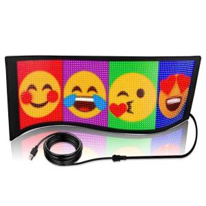 Quality Smart APP Controlled Flexible LED Screen for Customized Message Display on Indoor Signage for sale