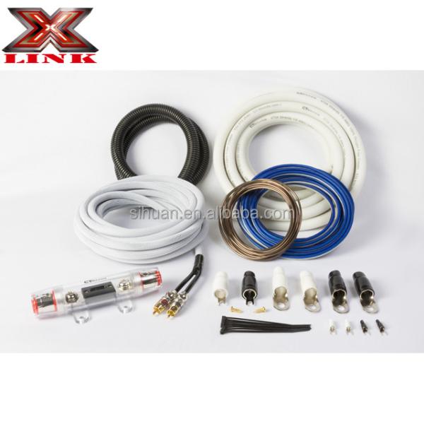 Buy 0 2 4 8 Gauge Sub Car Audio Amplifier Wiring Kit 1500 2500 3000 Watt with Materials at wholesale prices