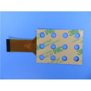 Single Layer Flexible Printed Circuit Board With 3M Tape and Immersion Gold for