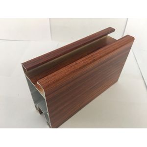 High Simulation Wood Grain Aluminium Profiles Surface Exquisite