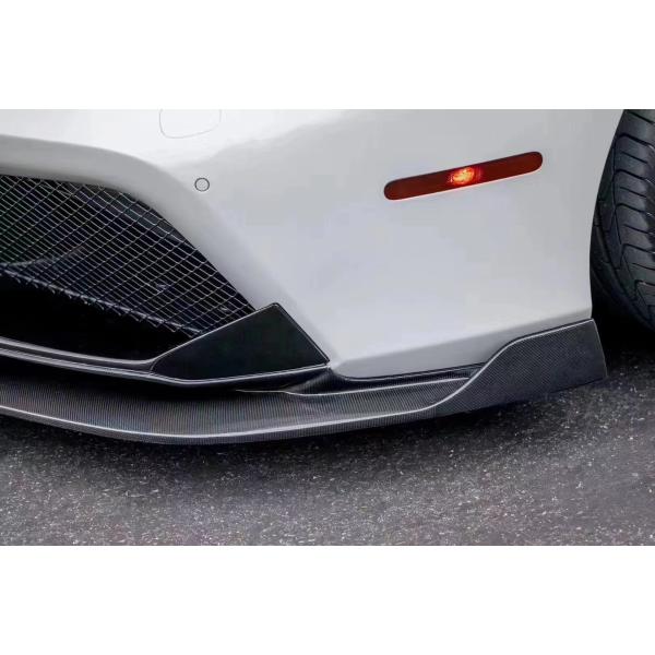 For Ferrari 488 Carbon Fiber Body Kit 488 Upgraded Vors Style Carbon Fiber Front Lip Diffuser Spoiler Body Kit