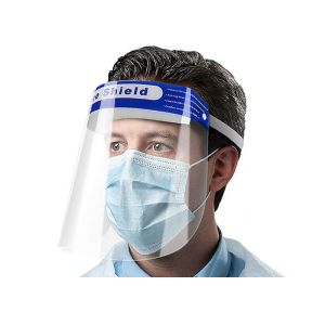 33x22cm Plastic Safety Visor Face Shield Full Transparency With No - Glare Lens