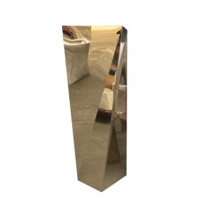 Customized special shaped stainless steel flower pots spiral planter