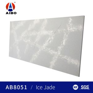 Anti Depigment Interior Decorative Floor 6 MM Artificial Quartz Stone