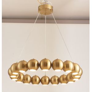 Round sphere led chandelier for living room bedroom table dining room hanging