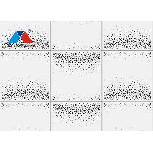 Abrasion Resistant Perforated Metal Ceiling Panels With Sound Absorbing Inlays