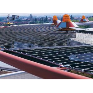 Sus 304 316 Flexible Stainless Steel Cable Mesh Ferrule Type 70x70mm Hole