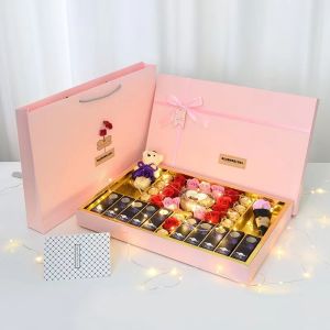 Creative Valentine Gift Packaging Boxes Rectangle Rigid Cardboard Packing Box