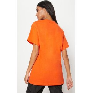 Overdress ladies printed T shirt with O neck