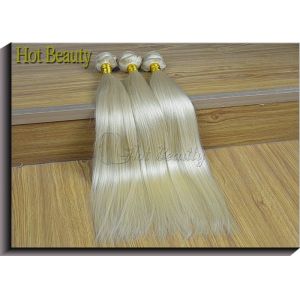 Color 613# 20 inch Grade 6A Virgin Hair 100 Russian Hair Weaving