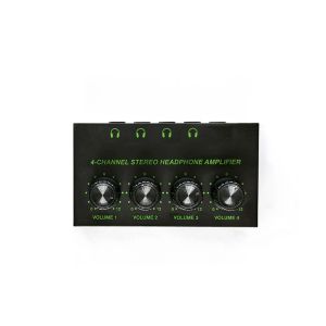 4-Way RGB Monitor Headphone Amplifier Stereo Audio Sound Card & Mixer Audio