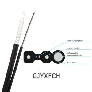 ROHS G657A2 OFC 4 Threads FTTH Fiber Optic Drop Cable