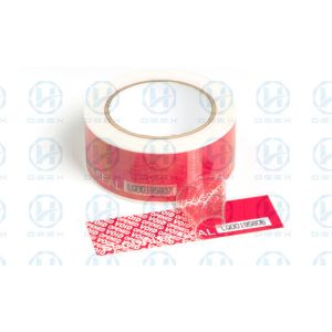 Self Adhesive Tamper Proof Packing Tape Security Seal Stickers Void Open