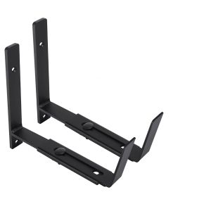 Black Powder Coated Retractable Plant Hanger Suitable for Indoor and Outdoor