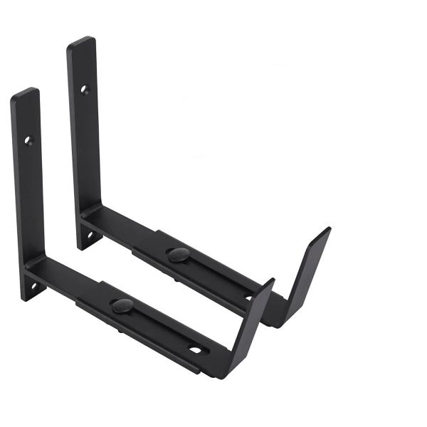 Black Powder Coated Retractable Plant Hanger Suitable for Indoor and Outdoor