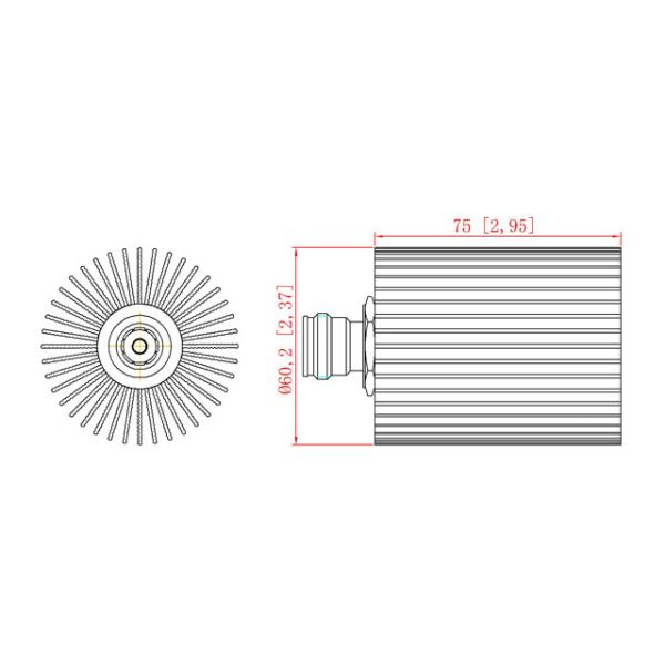 DC-6GHz 50W Dummy Load / Termination Load 4.3-10 Female