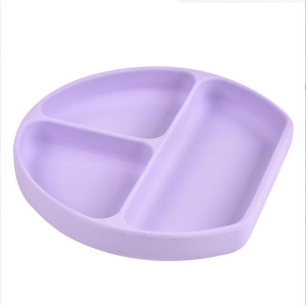 Plate Production Safe and Durable Food Grade Silicone Suction Plate for Baby