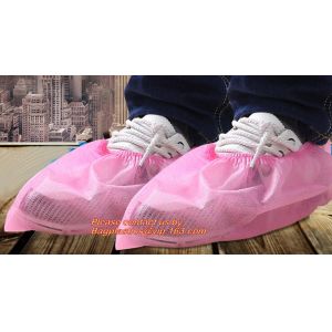 Disposable elastic pe/cpe non-woven shoes cover,Disposable waterproof CPE+PP non