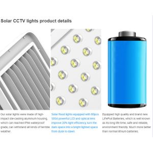 Quality IP66 LED CCTV Powerful Solar Flood Lights for sale