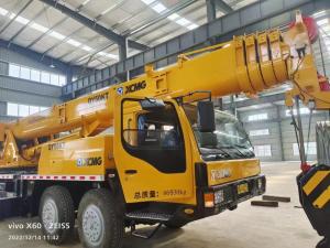 China Used XCMG 50 Ton Truck Mounted Crane QY50K 4 Axles 56m boom jib length on sale