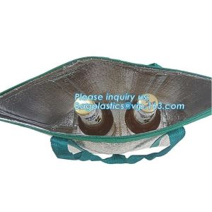 Non-woven laminated thermal insulation cooler bag,custom logo disposable