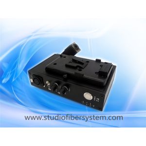 JVC mobile fiber system with OpticalCon Duo Interface powered by hybird cable