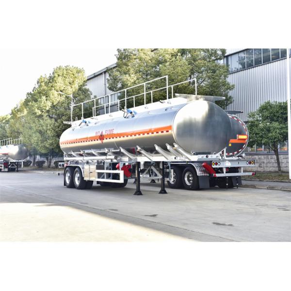 3 Axles 45000 Liters Mobile Fuel Tanker Trailer Diesel Tank Trailer With 3 Compartments