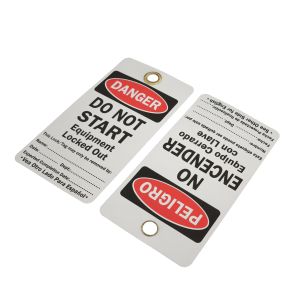 Industrial Plastic Safety Tag With Waterproof And Durable Feature