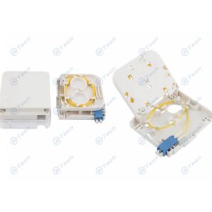 LC 2 Core Indoor Optical Splitter Box , 2 Port Fiber Termination Box Anti