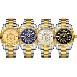 Tourbillon Men 30m Waterproof Quartz Watch Astronomia Celestial Series