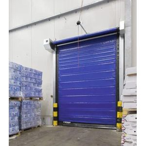 304 Stainless Steel High Speed PVC Roll Up Rapid Shutter Door For Low Maintenance And Thermal Insulation