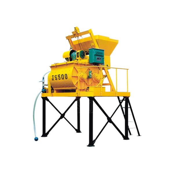 Buy Stainless Steel Electrical Twin Shaft Industrial Concrete Mixer 500L CE ISO Certified at wholesale prices