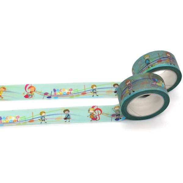 Removable Floral Printed Washi Tape For Scrapbook Beautifying