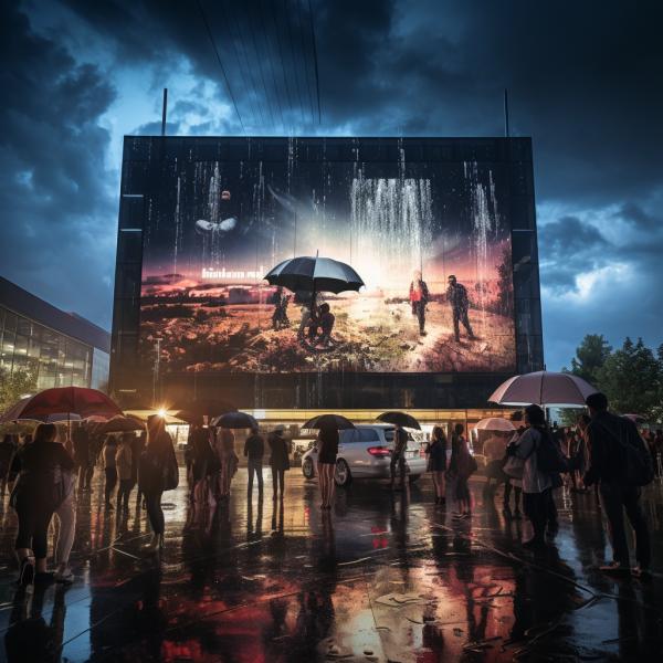 P3 Outdoor Digital Advertising Display Screens 5500nit-8500nit Brightness